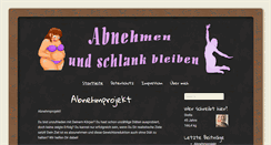 Desktop Screenshot of abnehmen-schlank-bleiben.net